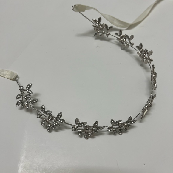 BABEYOND Bridal Handmade Wedding Hair Vine Crystal Floral Leaf Headband - Picture 6 of 8